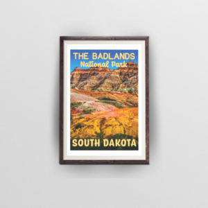 The Badlands National Park Poster